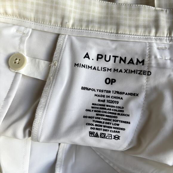 A. Putnam Tulip Pants in Silver Birch Check Print 0P - Picture 7 of 10